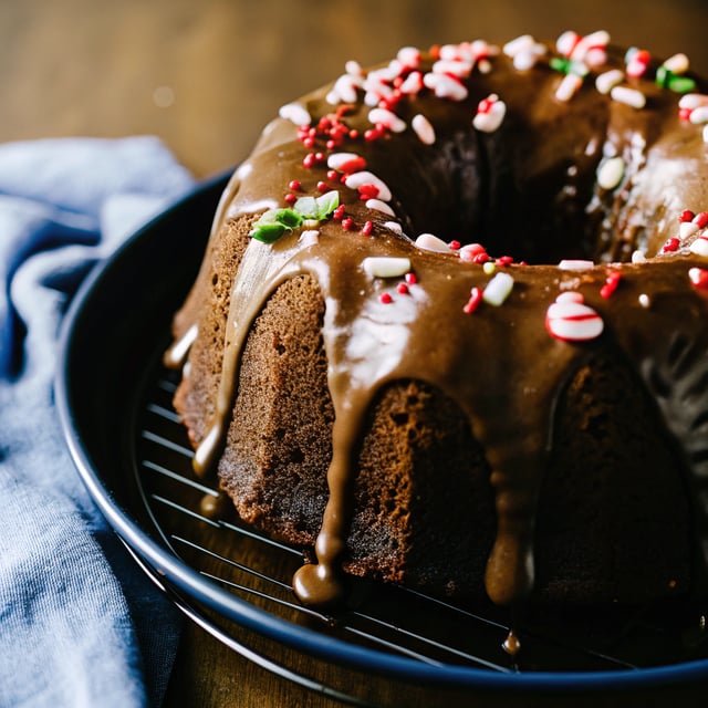 Chocolate Peppermint Bundt Cake