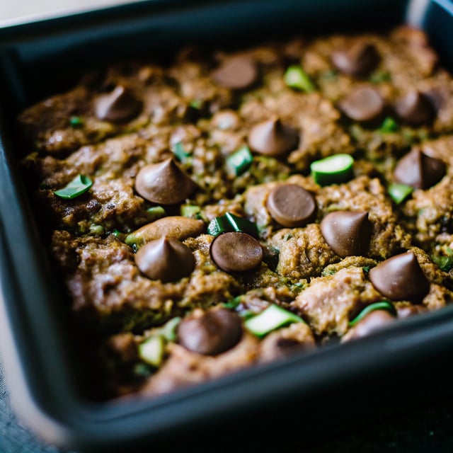 Chocolate Zucchini Baked Oatmeal