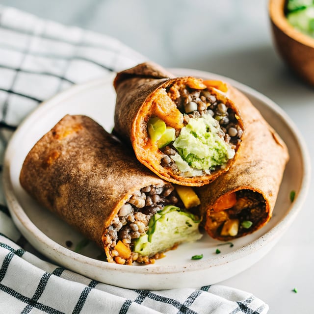Crispy Black Bean Quinoa Burritos