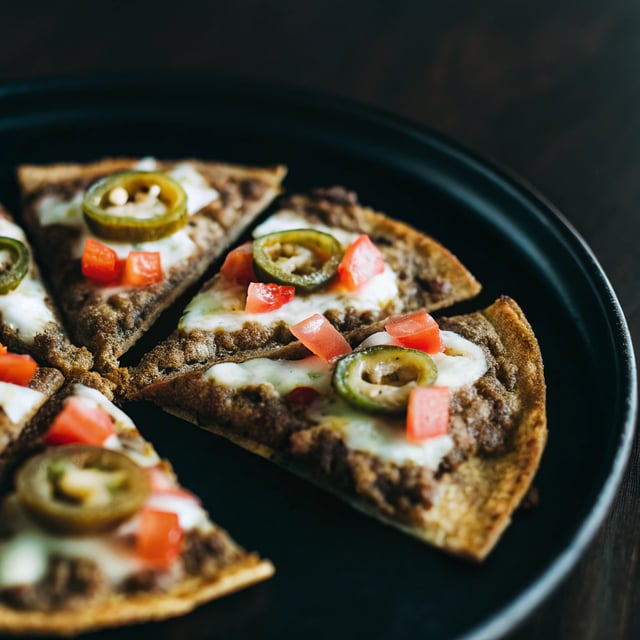 Crispy Mexican Tortilla Pizza