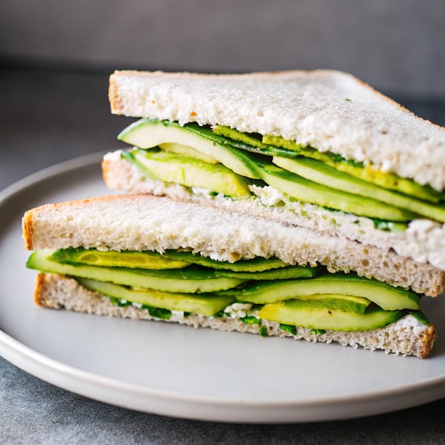 Cucumber and Avocado Sandwich