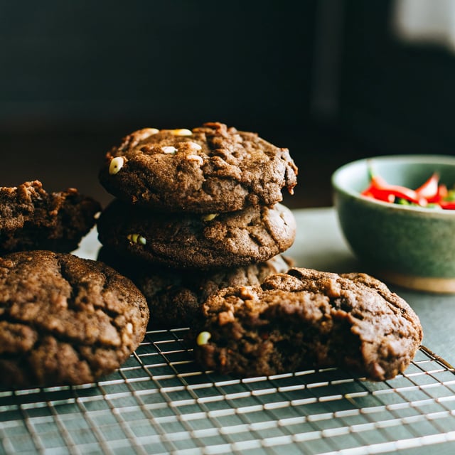 Dark Chocolate Chili Cookies