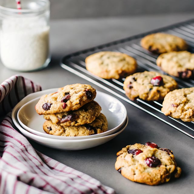 Dark Chocolate Cranberry Cookies