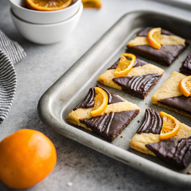 Dark Chocolate Orange Shortbread