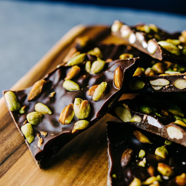 Dark Chocolate Pistachio Toffee