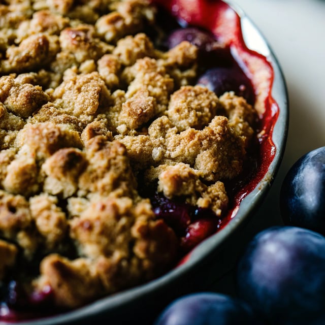 Double-Crusted Plum Crisp