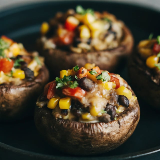 Enchilada Stuffed Mushrooms