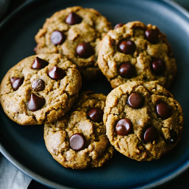 Flourless Peanut Butter Oatmeal Chocolate Chip Cookies