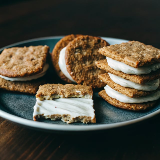 Graham Cracker Cookies with Frosting
