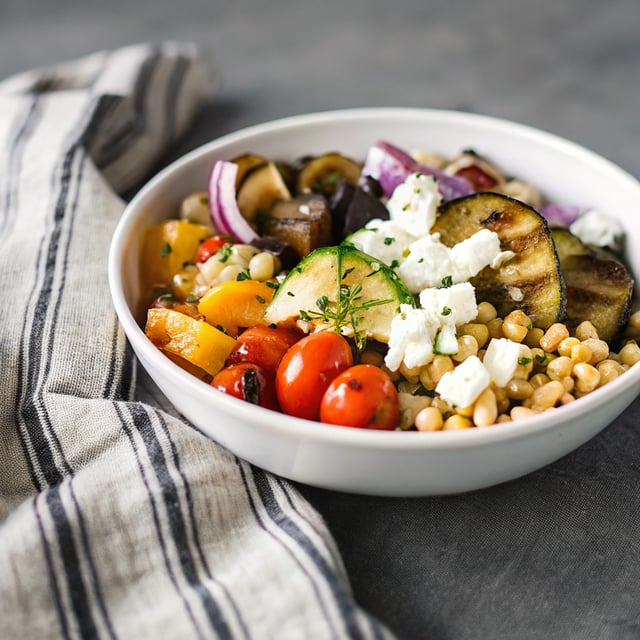 Greek Grilled Vegetable Bowls