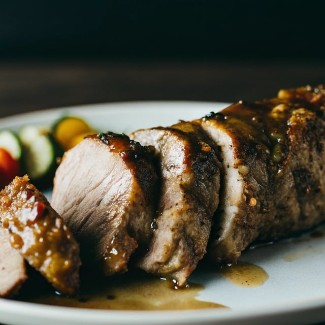 Grilled Honey Mustard Pork Tenderloin