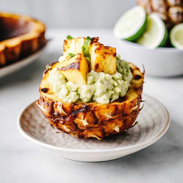 Grilled Pineapple Guacamole