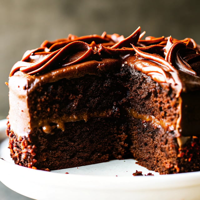 Hershey's Perfectly Chocolate Cake with Chocolate Frosting