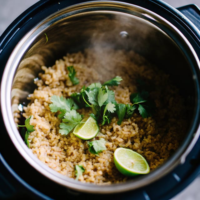 Instant Pot Cilantro Lime Rice