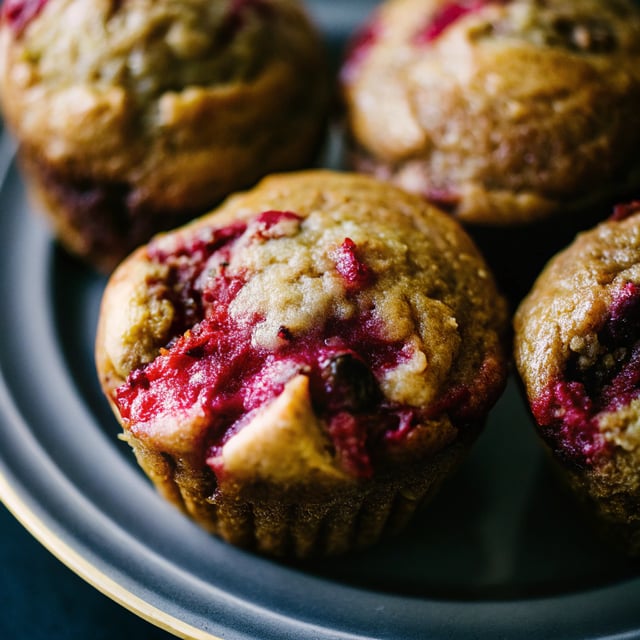 Leftover Cranberry Sauce Muffins