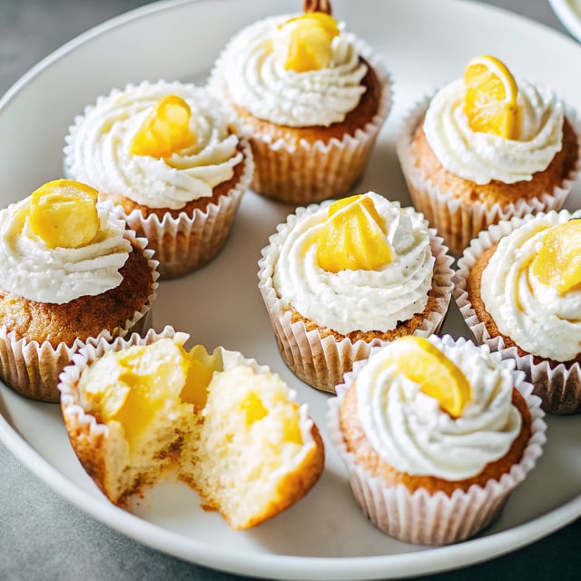 Lemon Angel Food Cupcakes