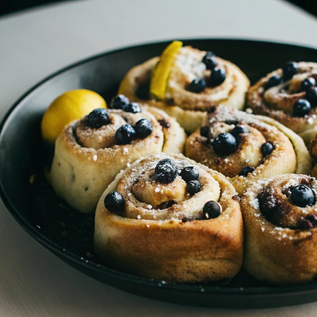 Lemon Blueberry Sweet Rolls