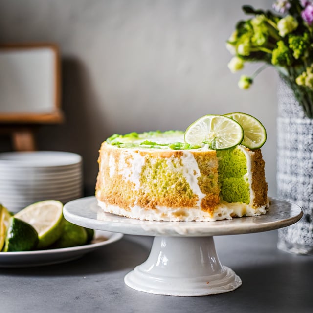 Lime Angel Food Cake