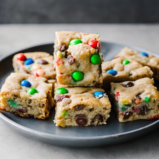 M&M Chocolate Chip Blondies