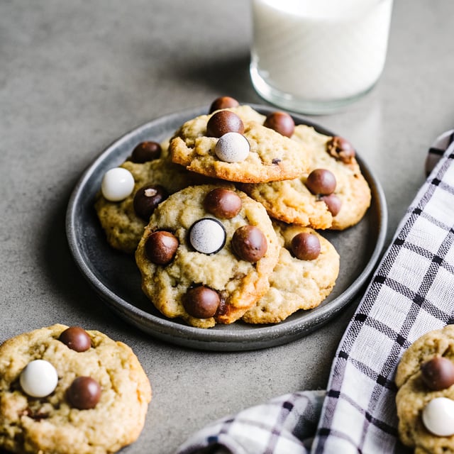 Malted Chocolate Chip Whoppers Cookies