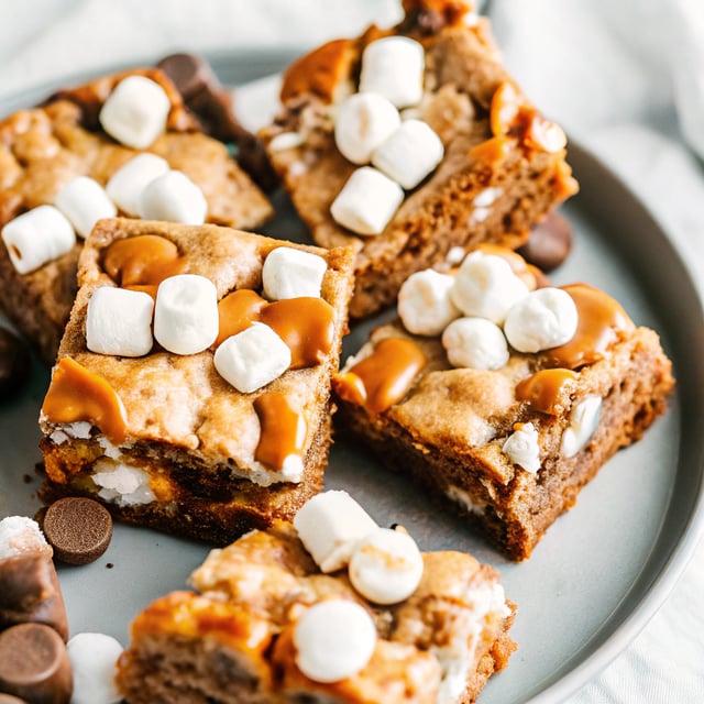 Marshmallow Toffee Blondies