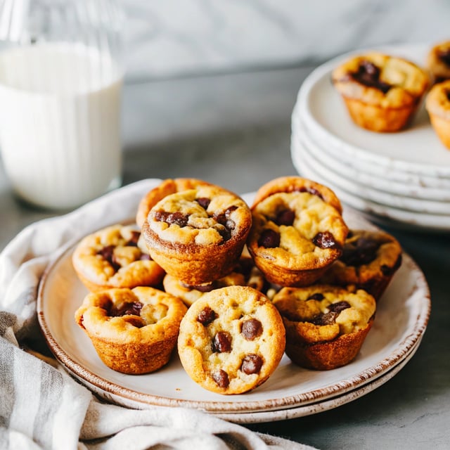 Mini Chocolate Chip Maple Pancake Cupcakes