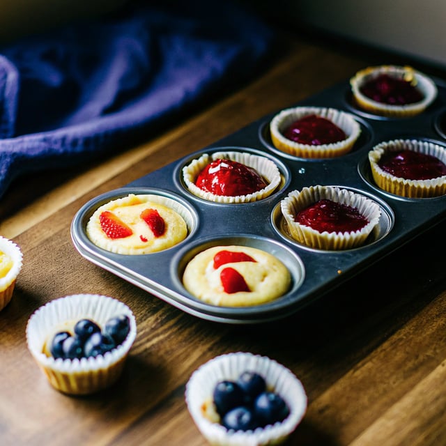 Mini No-Bake Cheesecakes