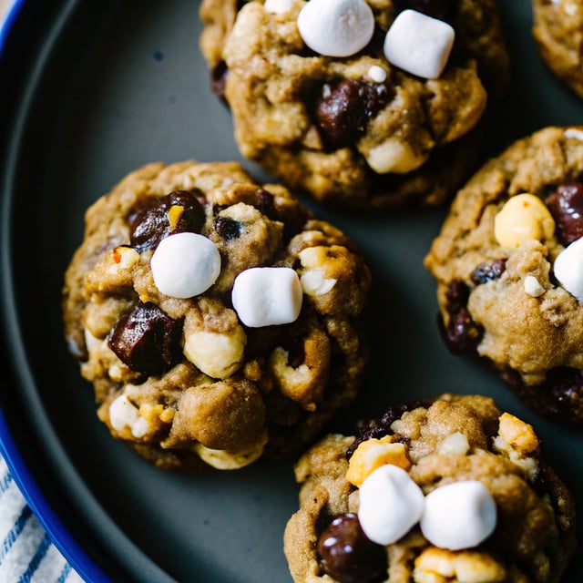 Mini Rocky Road Cookies