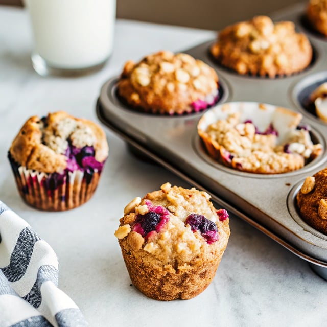 Mixed Berry Granola Muffins