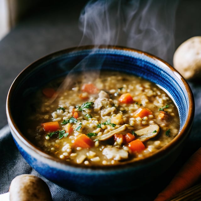 Mushroom Barley Soup Recipe
