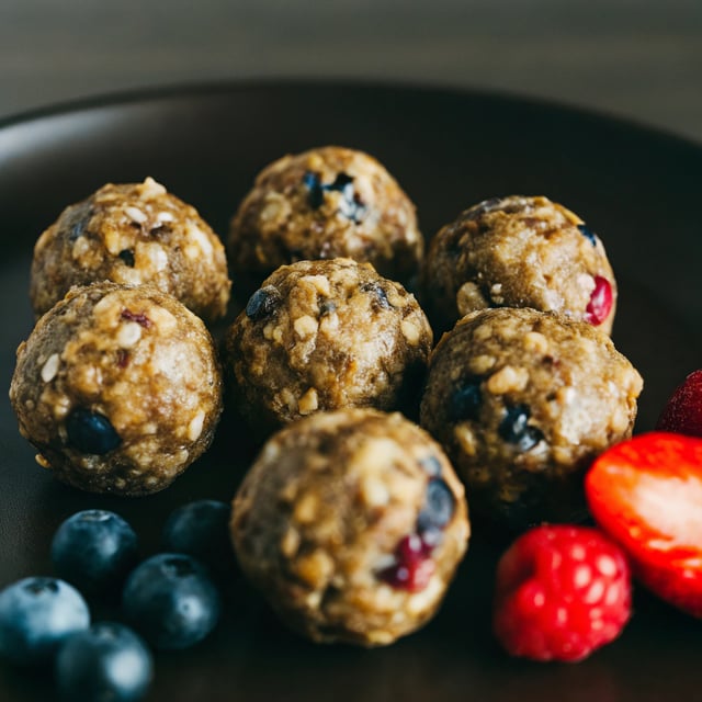 No-Bake Berry Energy Bites