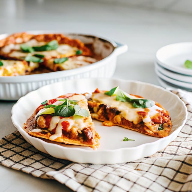 Open-Faced Enchilada Veggie Quesadillas