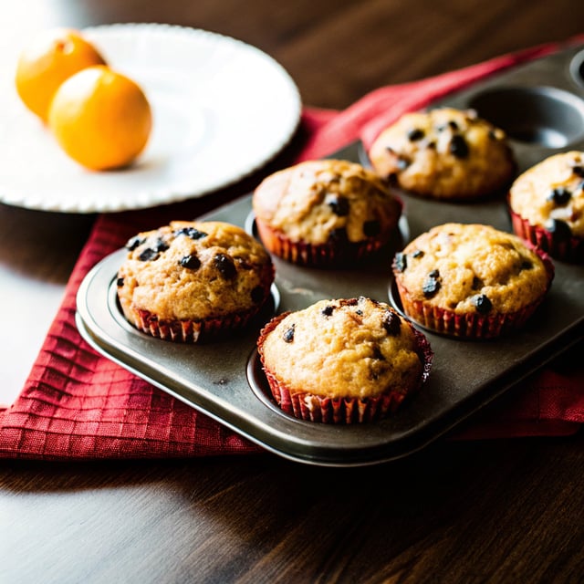 Orange Ricotta Chocolate Chip Muffins