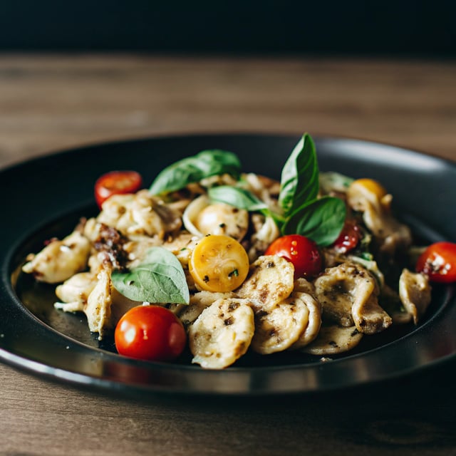 Orecchiette with Slow Roasted Tomatoes & Artichokes