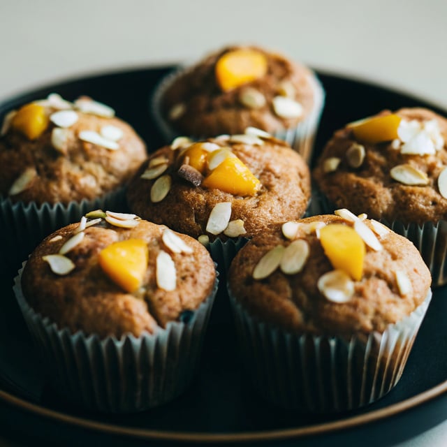 Peach Almond Muffins