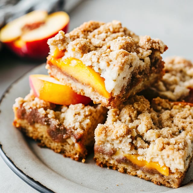 Peach Crumb Bars
