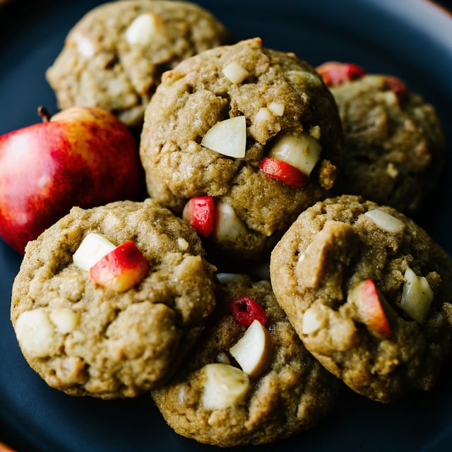 Peanut Butter Apple Oatmeal Cookies