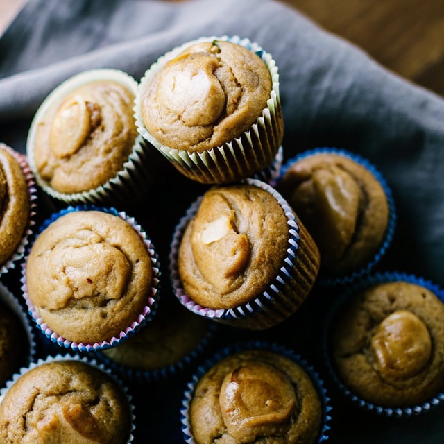 Peanut Butter, Banana, and Honey Muffins