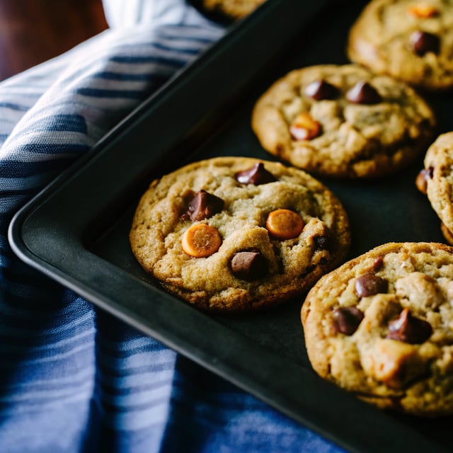 Peanut Butter Butterfinger Cookies