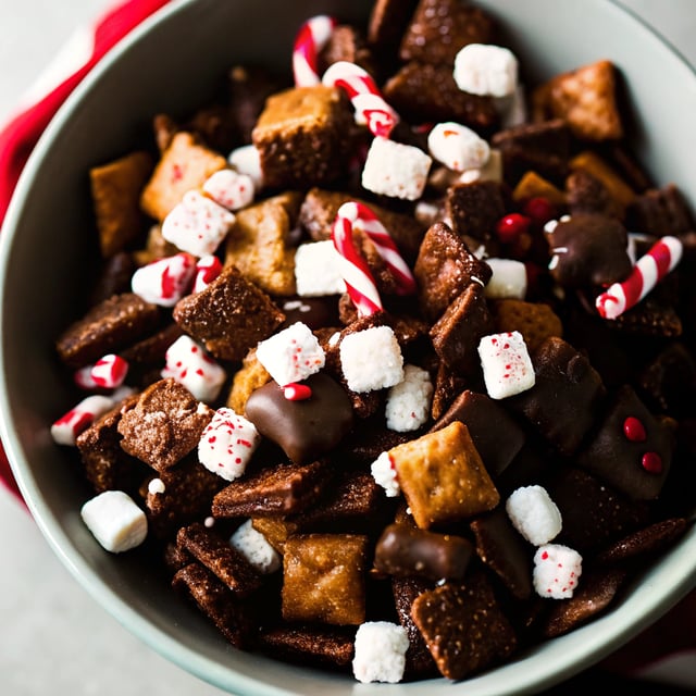 Peppermint Bark Chocolate Chex Mix