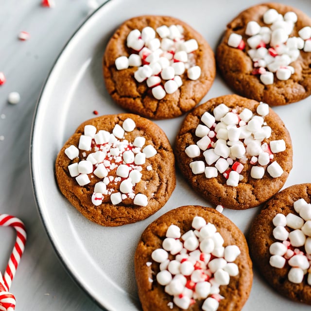 Peppermint Mocha Marshmallow Cookies