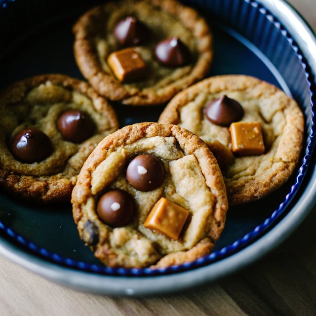 Pie Plate Chocolate Chip Toffee Cookies