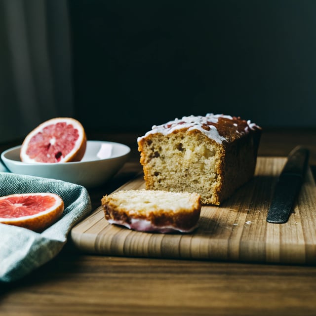 Pink Grapefruit Yogurt Cake