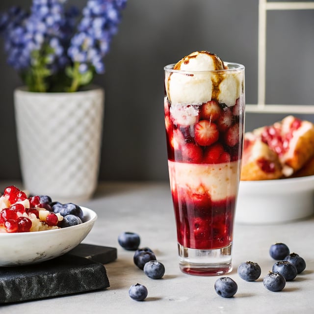 Pomegranate Blueberry Floats