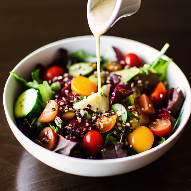 Power Salad with Lemon Chia Seed Dressing