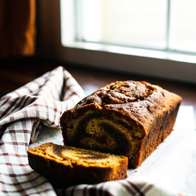 Pumpkin Cinnamon Swirl Bread