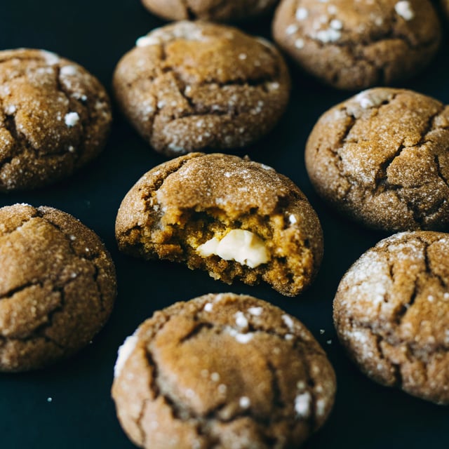 Pumpkin Gingersnap Cookies