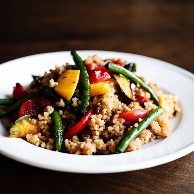 Quinoa with Grilled Summer Squash & Green Beans