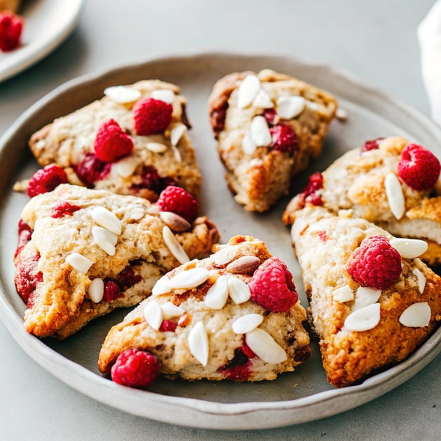 Raspberry Almond Scones