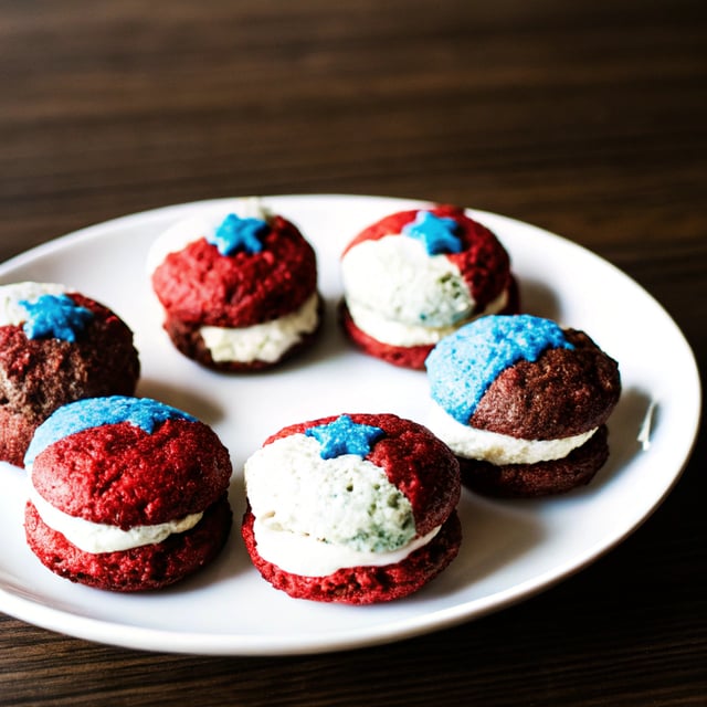Red, White, & Blue Scones